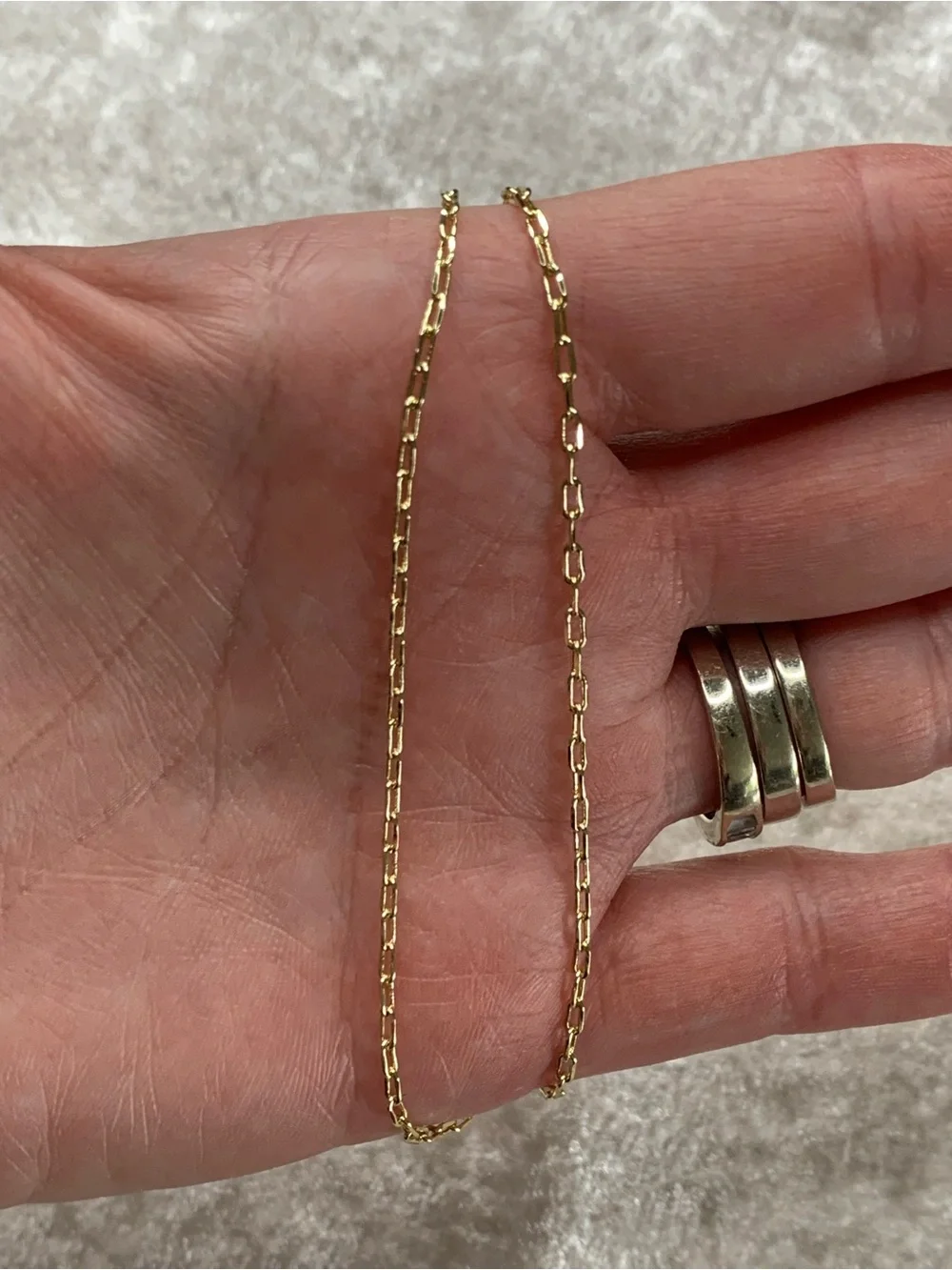 ✨2 for $30 NWOT 18K gold layered/bonded 1.7mm Italia Forzatina 16 inch chain
